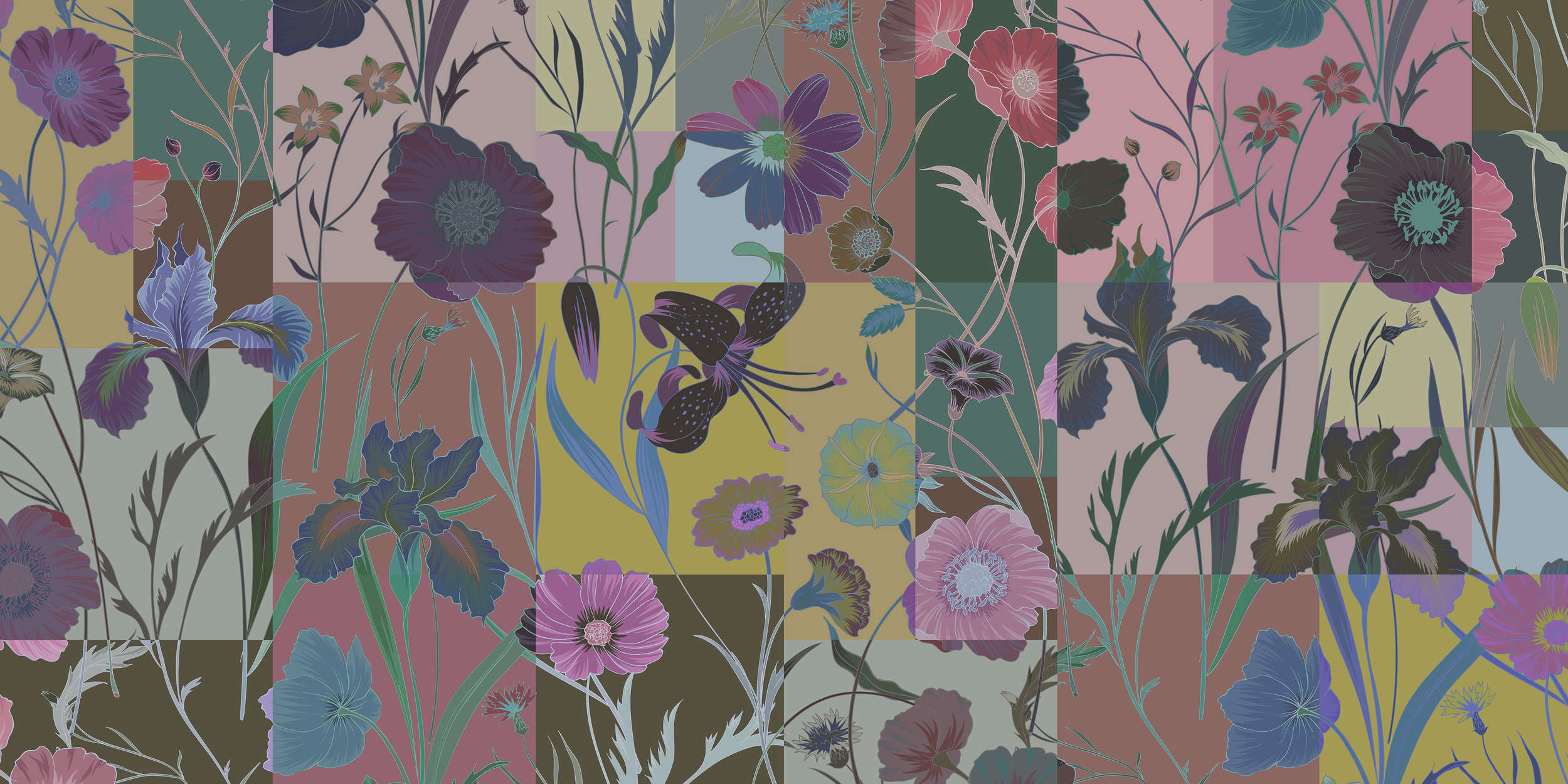 Muster, Kunst, Grafiken, Florales Design, Collage