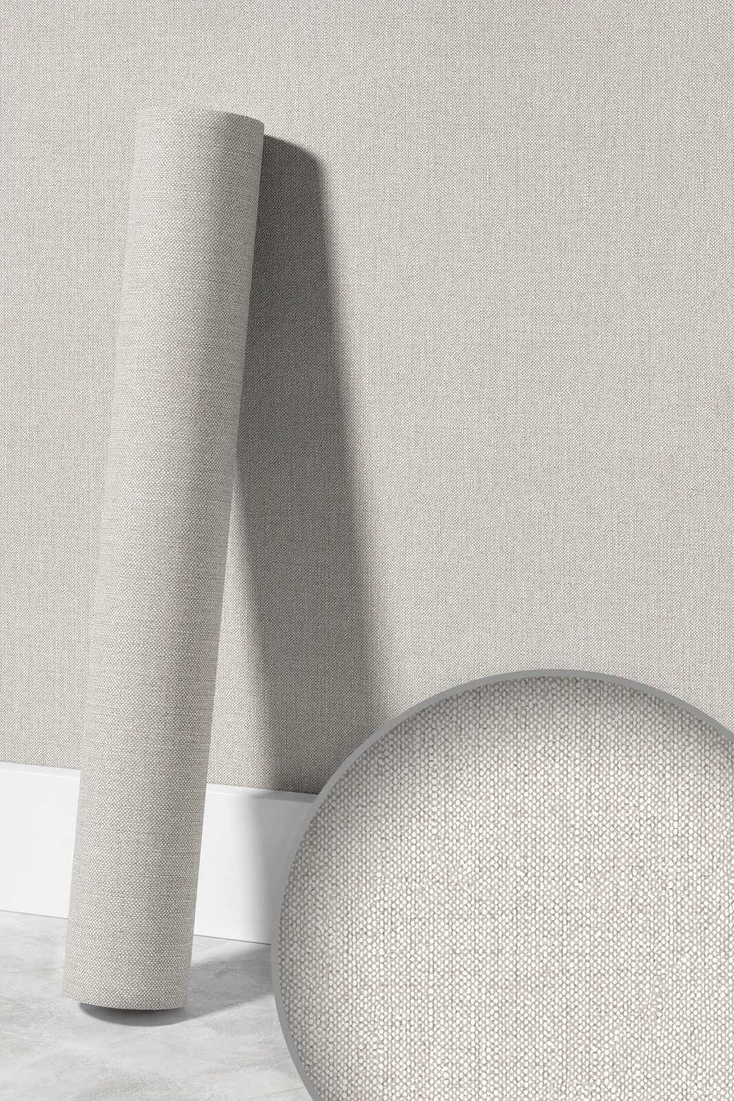             Uni Vliestapete mit leichter Textilstruktur – Beige
        