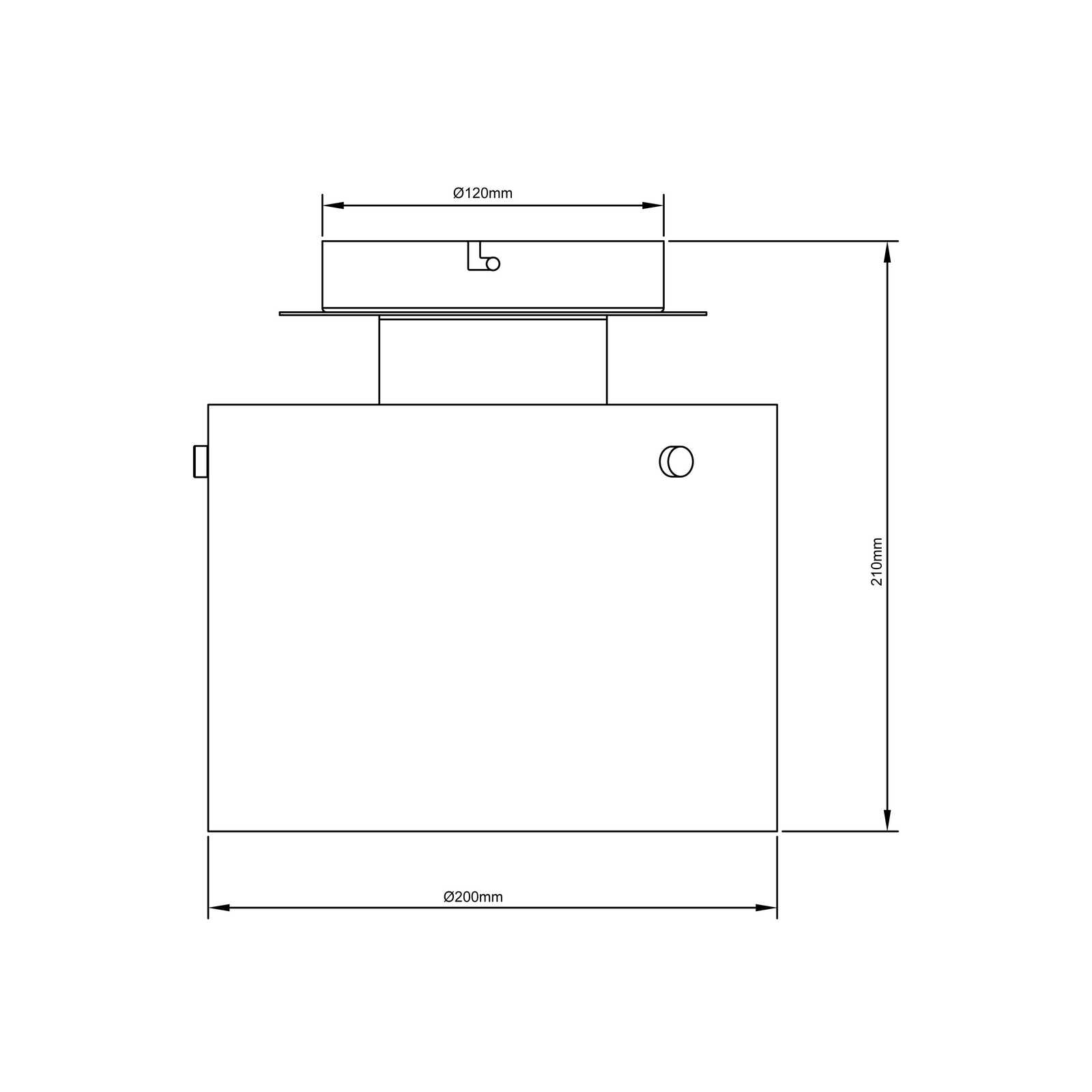 Deckenleuchte aus Glas - Benett 2 – Braun