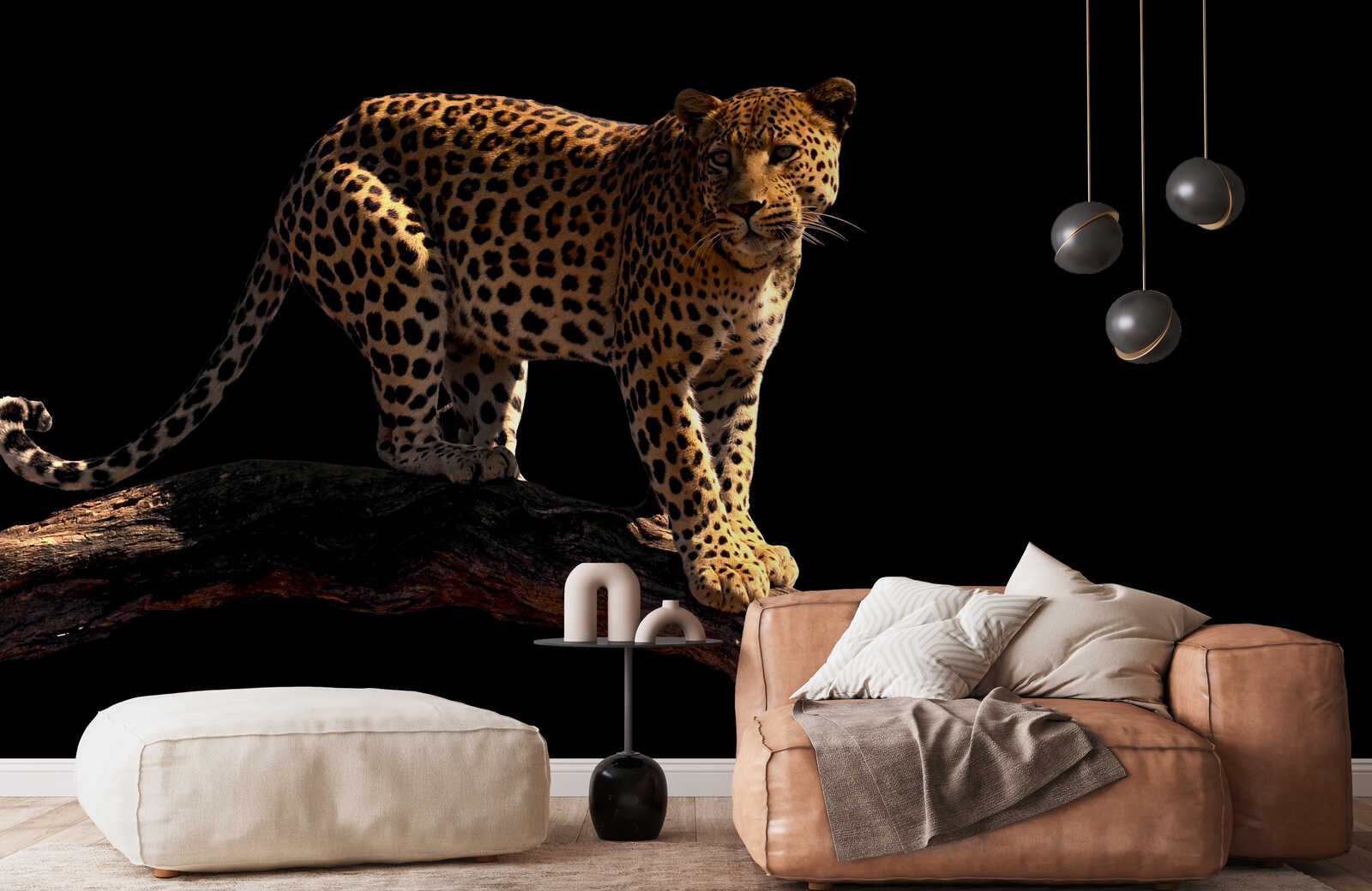 leopard, wandtapete, wohnkultur, wohnzimmermöbel, sofa