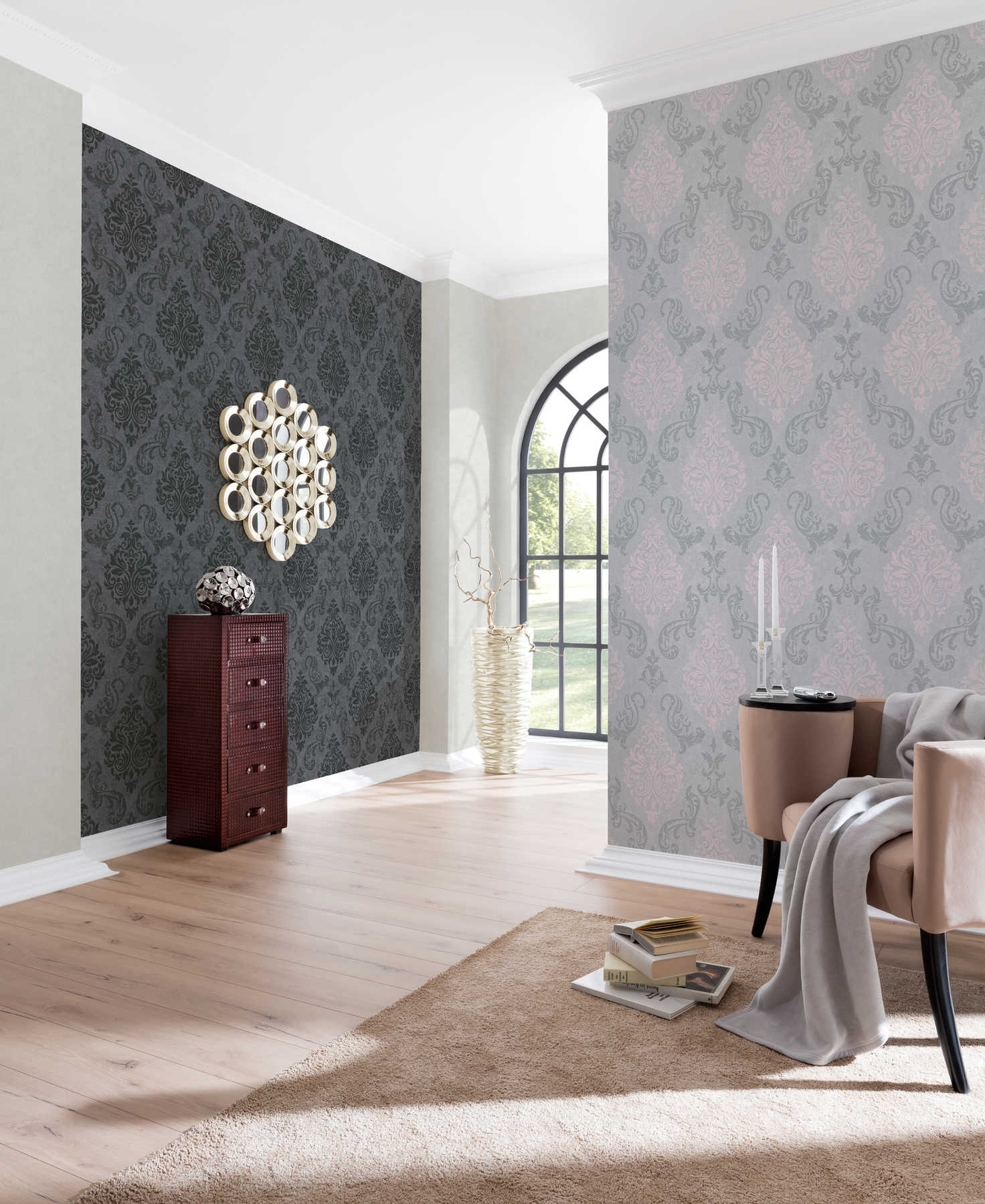 Carta Da Parati Adesiva Oro Rosa - Foto 2