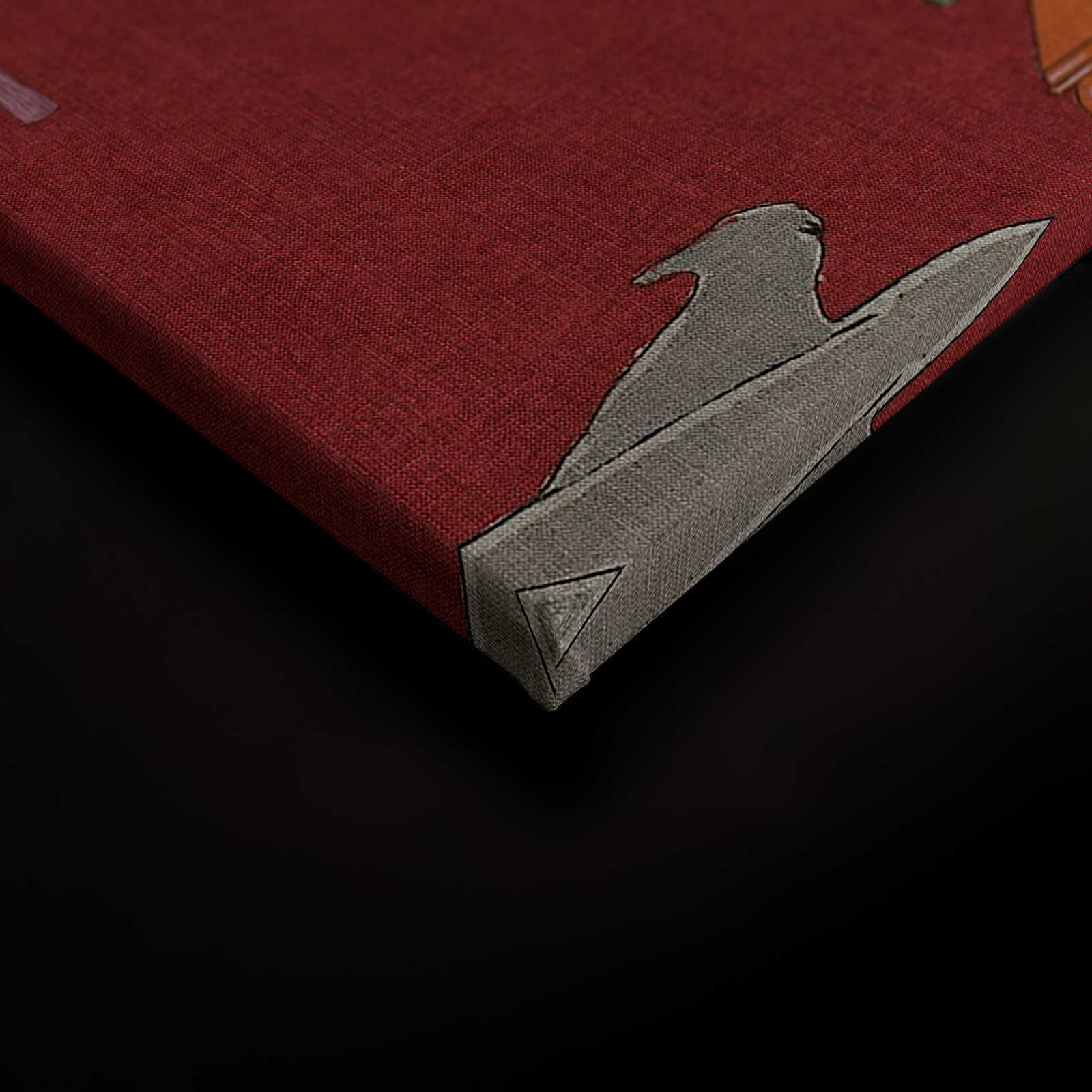             Babylon 1 - Leinwandbild Kunstdruck Klassisch Asiatisch Inspiriert – 0,90 m x 0,60 m
        