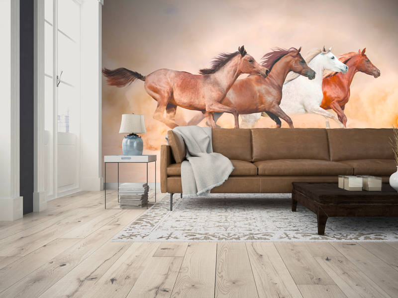 wandteppich?, hintergrundbild?, pferde, wohnzimmer, sofa