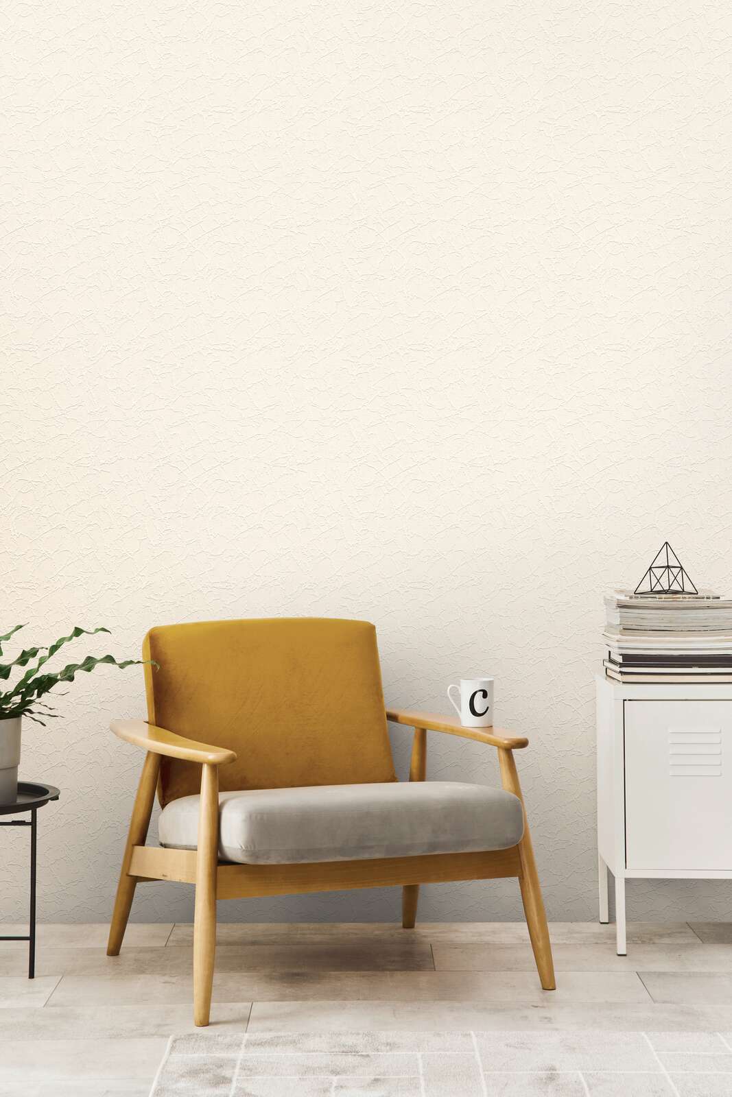 Sessel, Holzbeine, Beige Bezüge, Wohnzimmer, Armlehnenstuhl