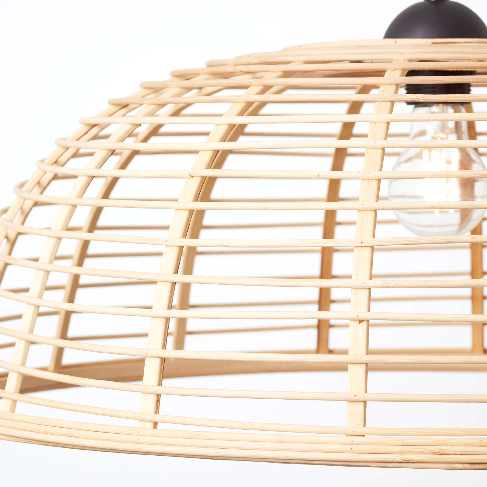             Bamboo pendant light - Elma 5 - Brown
        