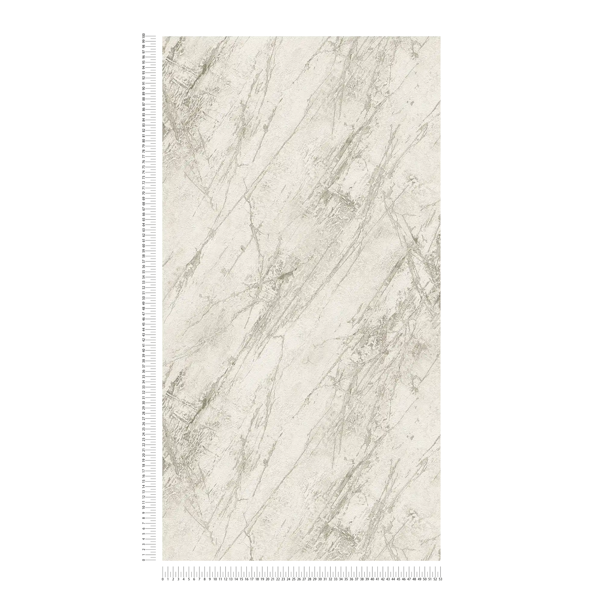 Marmortapete mit Metallic Glanz und Strukturdesign