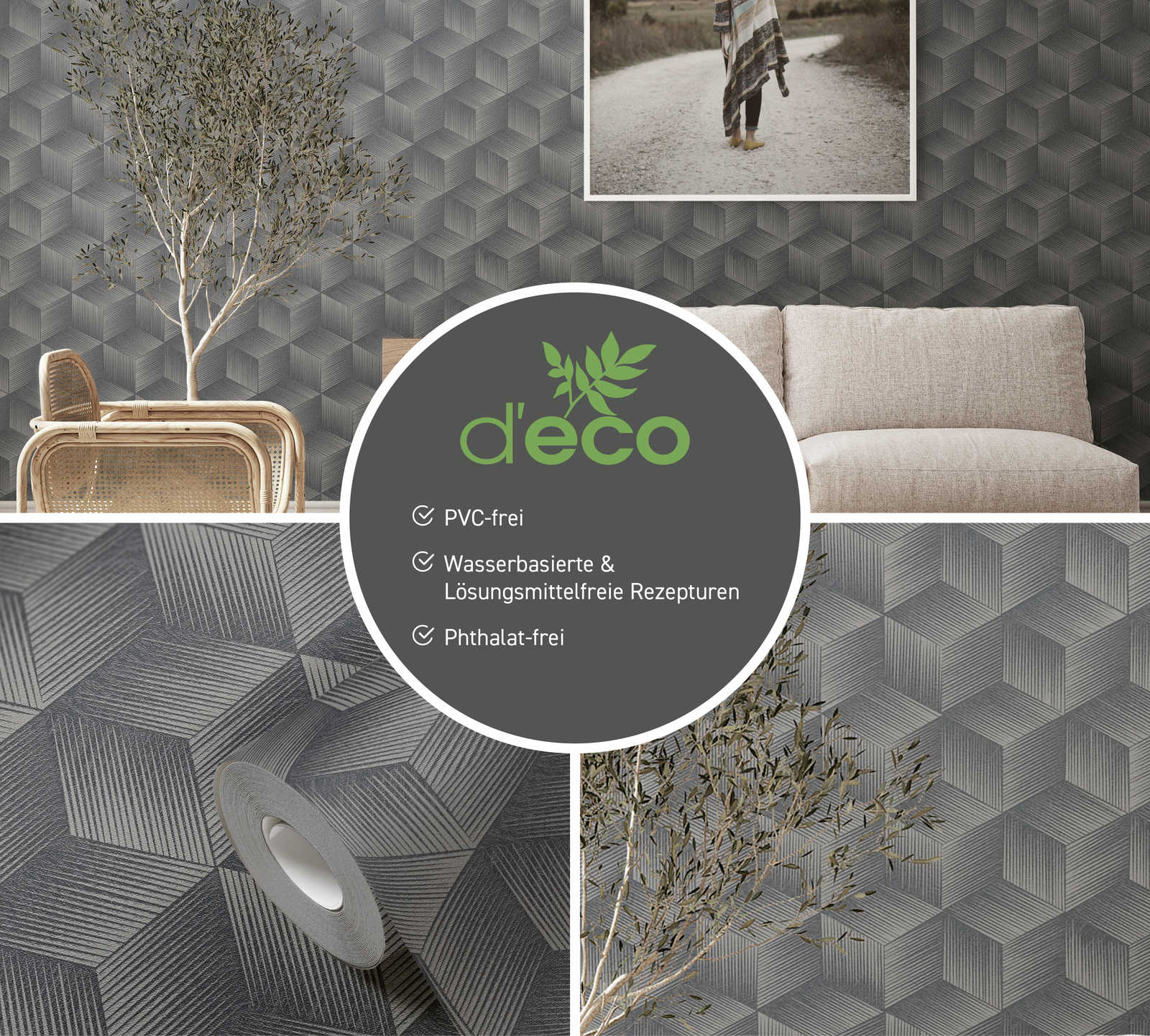 wanddecke, wandpanel, geometrisches muster, tape, dekoration