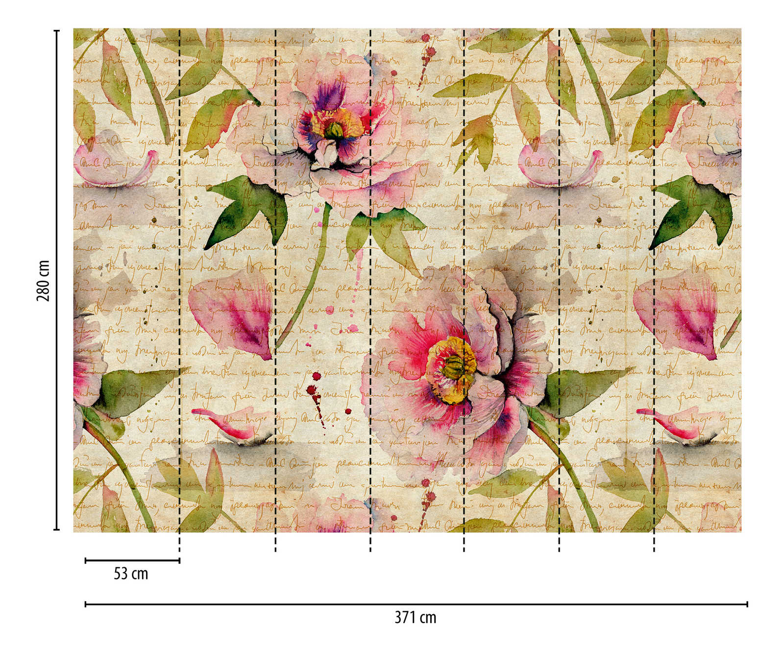             Tapeten-Neuheit – Rosen Motivtapete Vintage & Cottage Core Stil
        