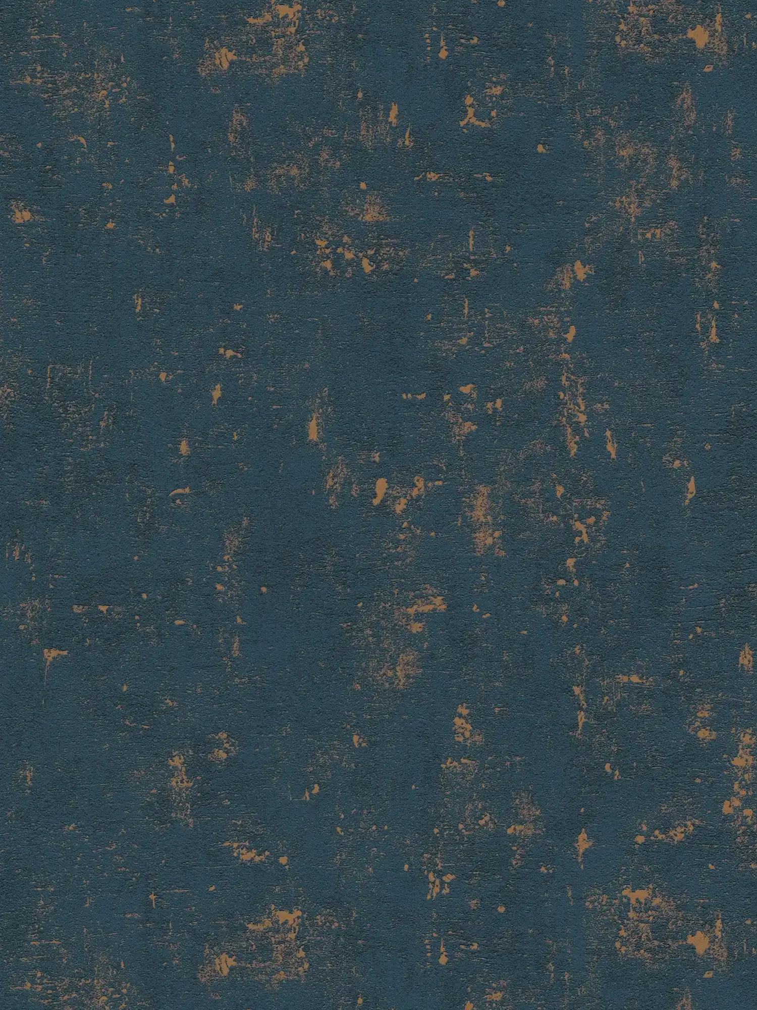         Bastpatroon behang met metallic effecten - donkerblauw, goud
    