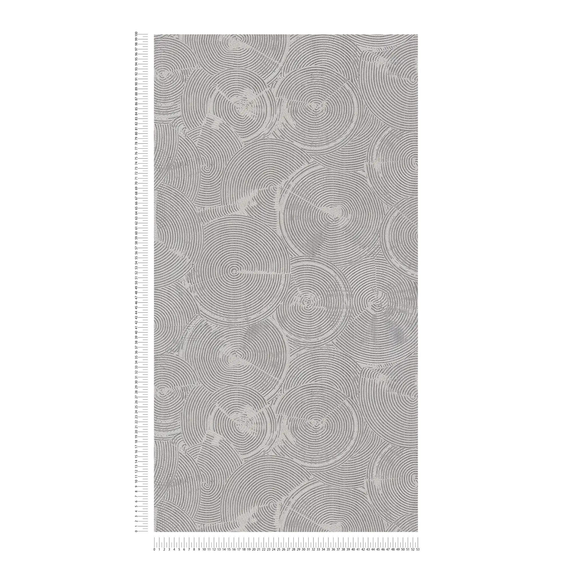             With glitter effect non-woven wallpaper plaster look with silver metallic effect - grey, metallic, white
        