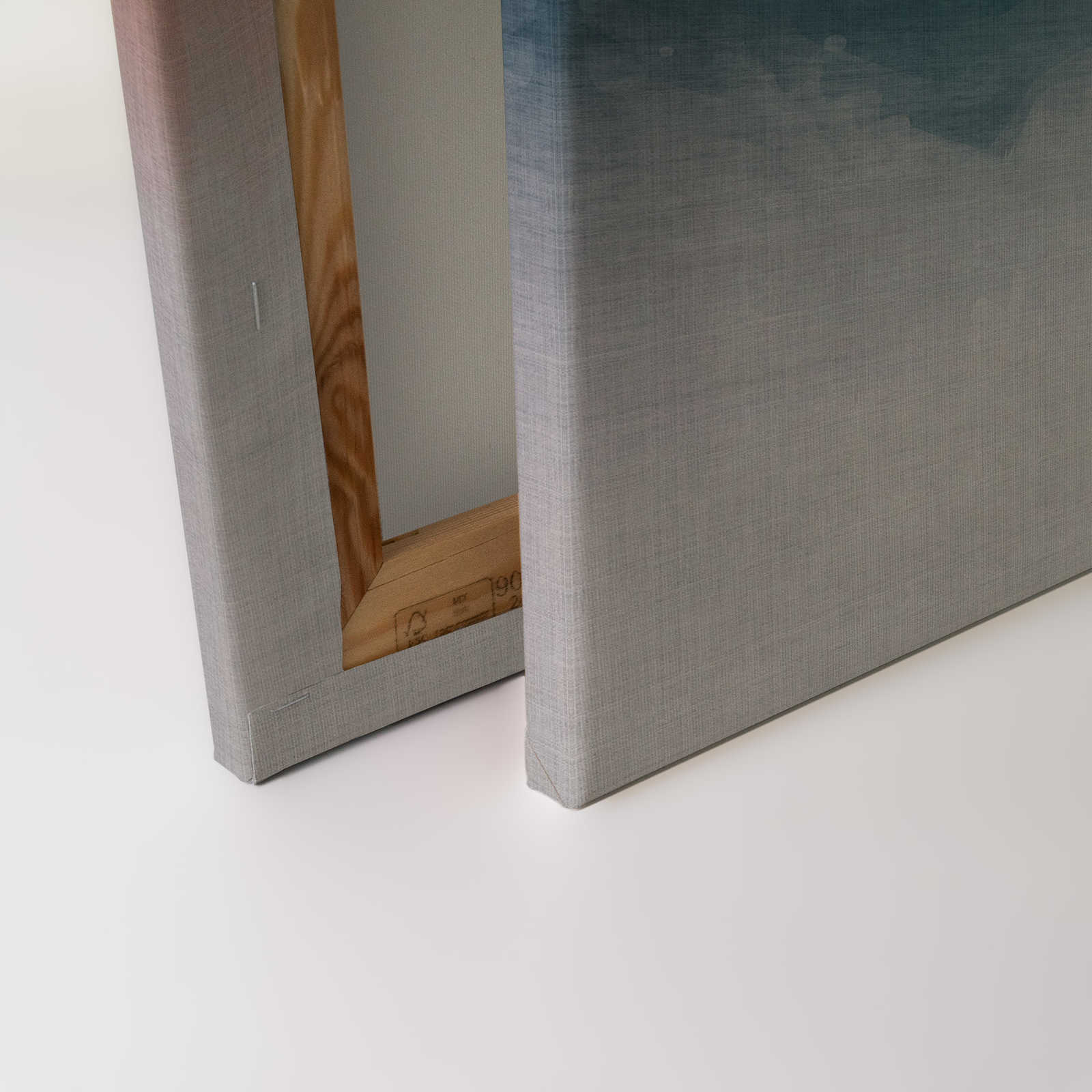             Daydream 1 - Minimalistisches Leinwandbild im Aquarell Stil- Naturleinen Struktur – 0,90 m x 0,60 m
        