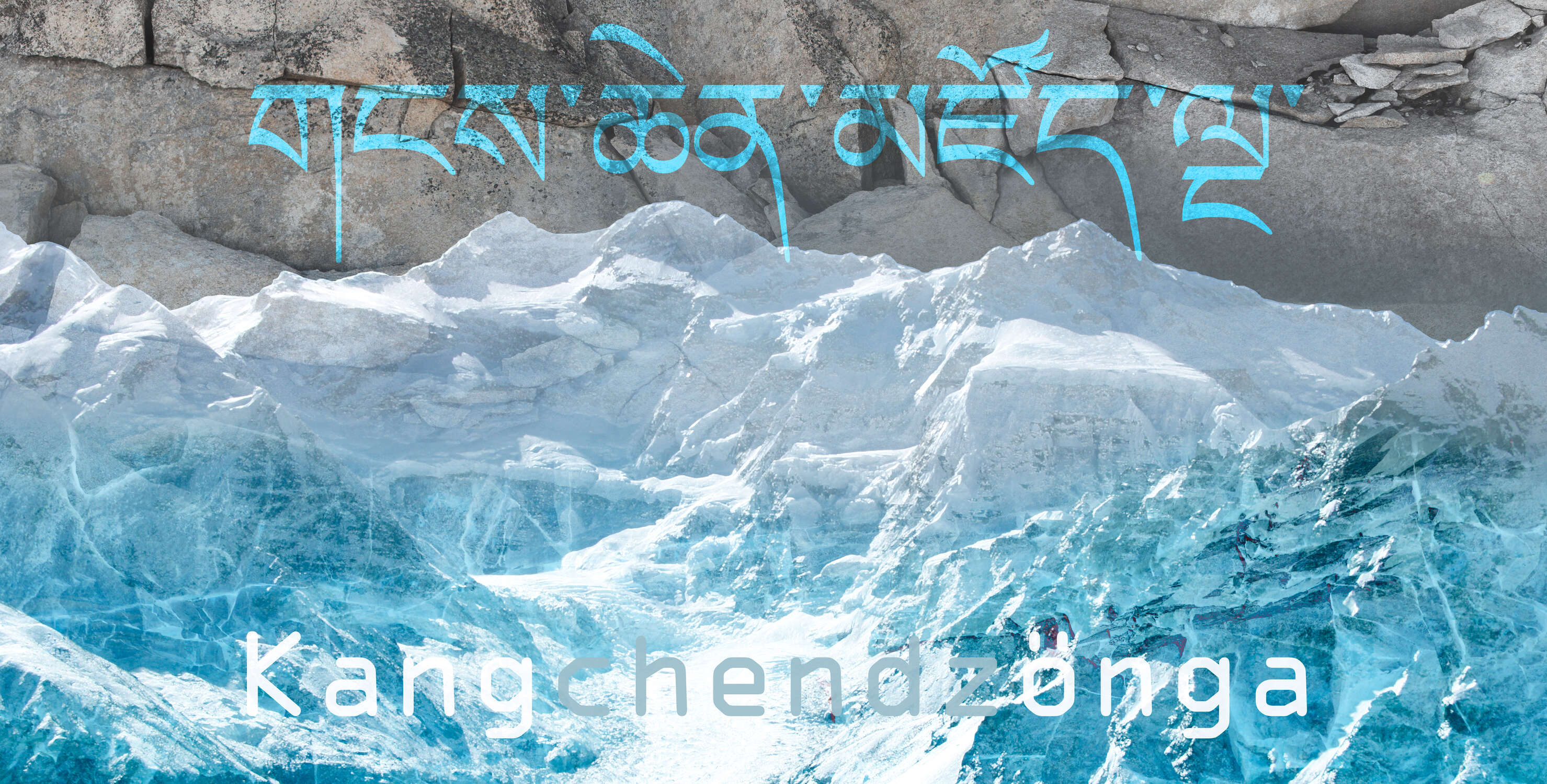 eis, gletscher, berge, blau, graffiti