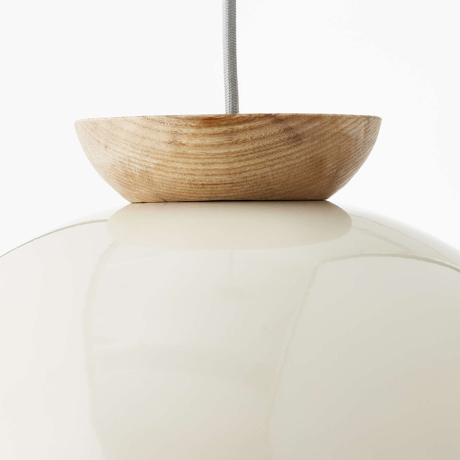             Pendelleuchte aus Holz - Lorena 1 – Beige
        