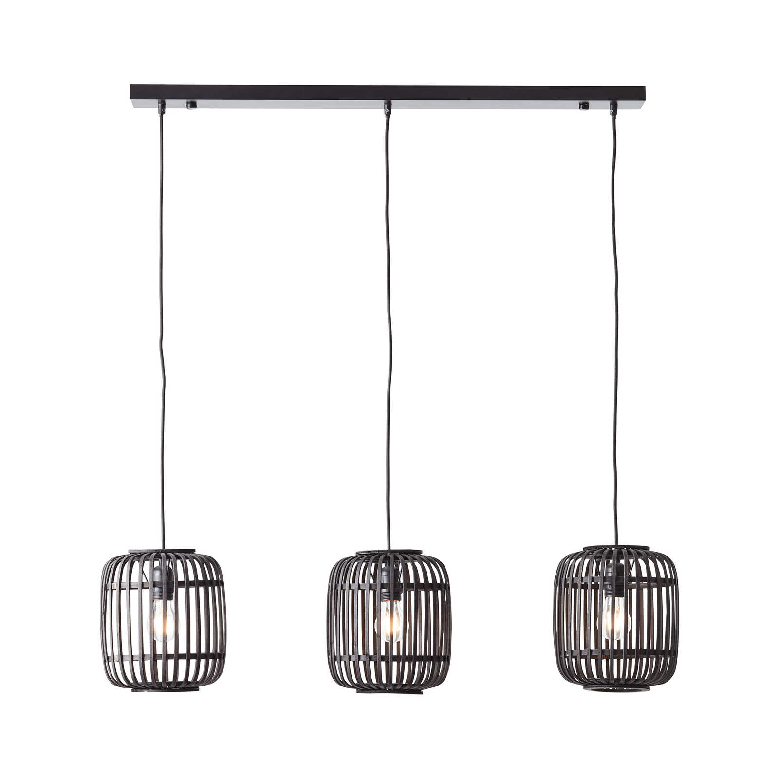             Bamboo pendant light - Willi 13 - Brown
        