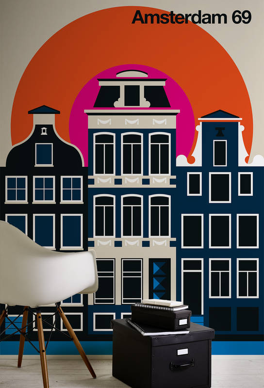 Stadtbild, Möbel, Büro, Dekoration, Wandkunst