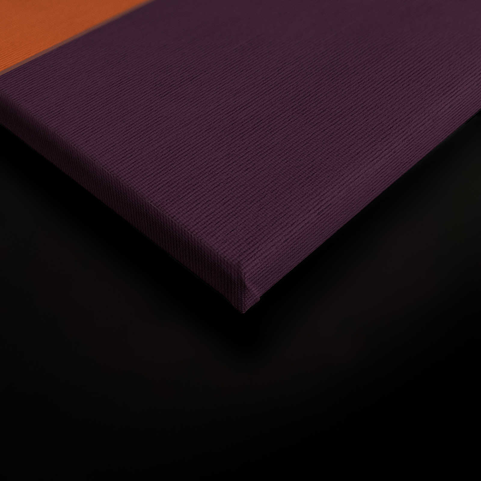             Geometry 2 - Leinwandbild mit buntem Querstreifen Muster in gerippter Struktur – 0,90 m x 0,60 m
        