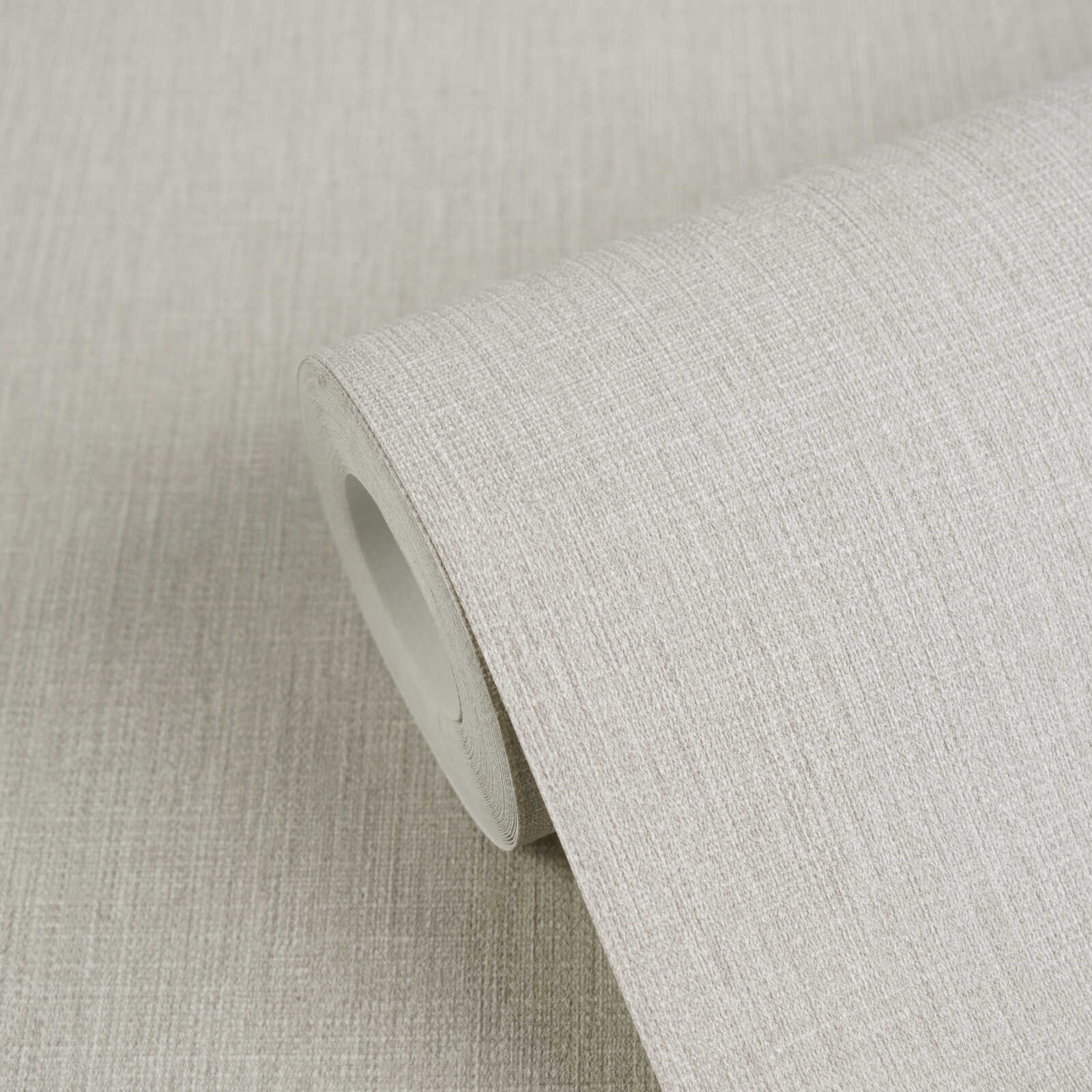 Wandtapete, Beige Textur, Leinenoptik, Rollenmaterial, Wohnzimmerdeko