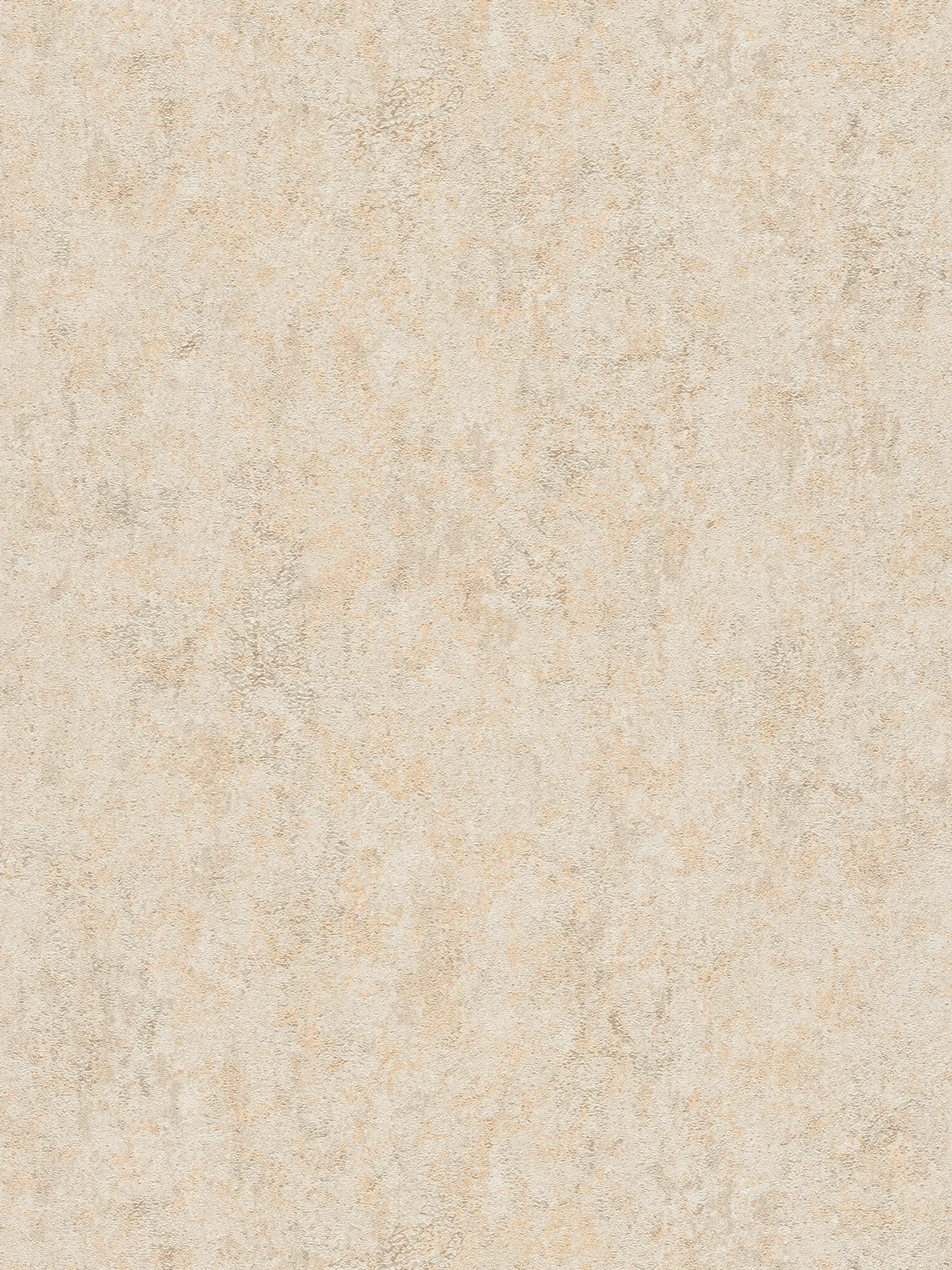 Feine Textur-Vliestapete mit zurückhaltender Strukturprägung leicht glänzend - Creme