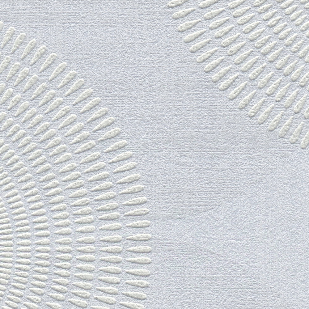             Vliestapete mit geometrischem Design aus Kreisen – Grau
        