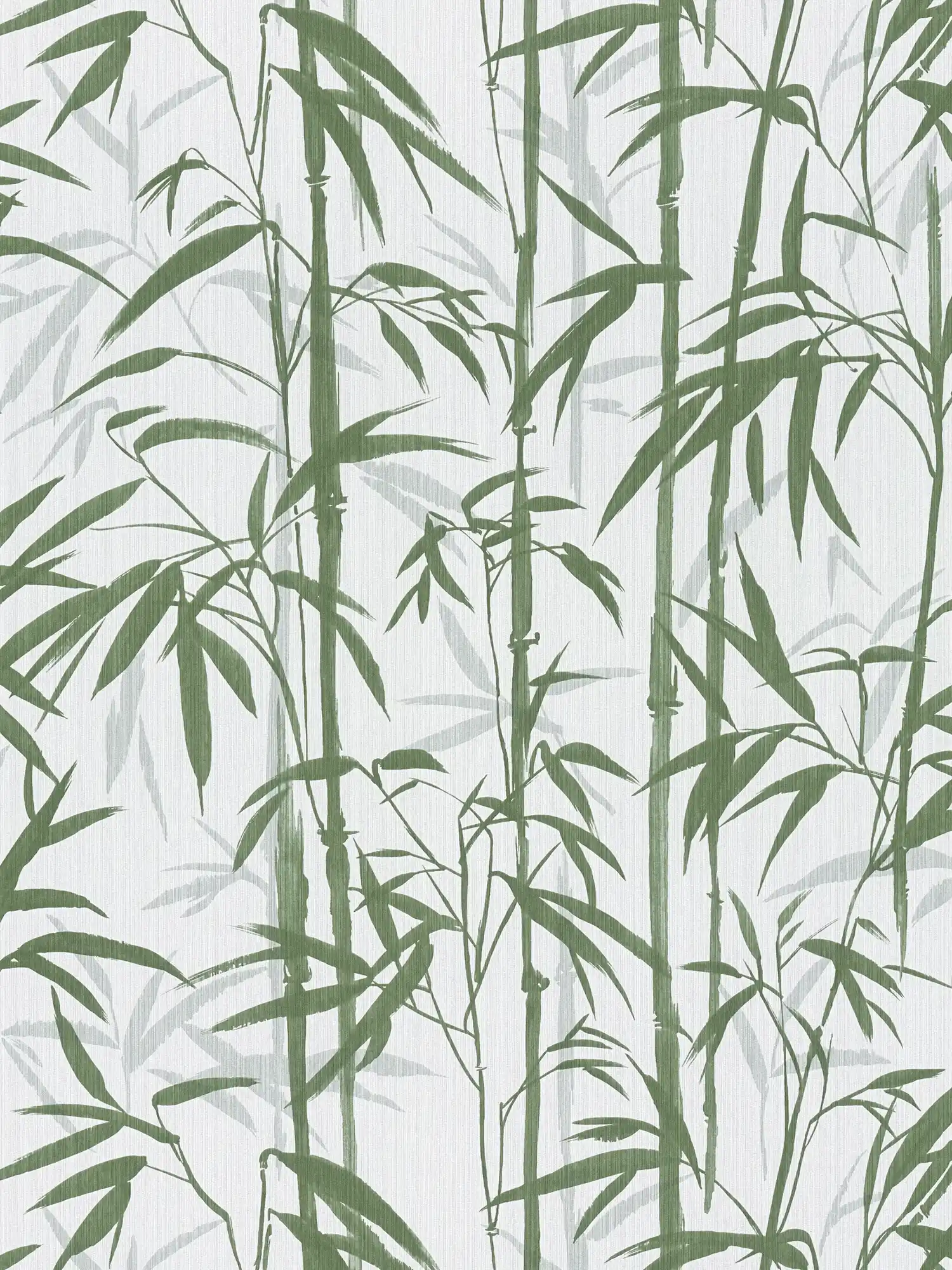         MICHALSKY non-woven wallpaper natural bamboo pattern - cream, green
    