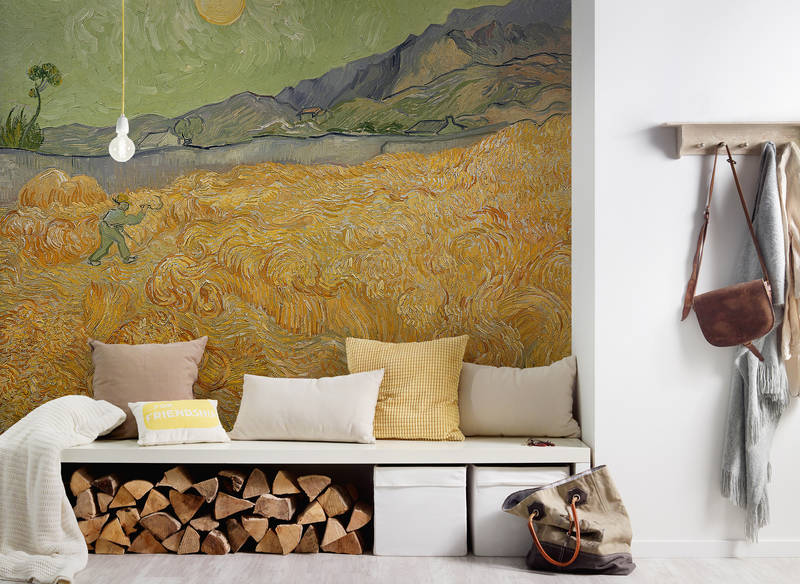             Fototapete 'Weizenfeld mit Schnitter' von Vincent van Gogh
        