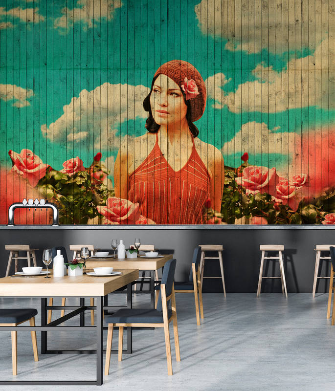Restaurant, Cafeteria, Gemälde, Person, Frau