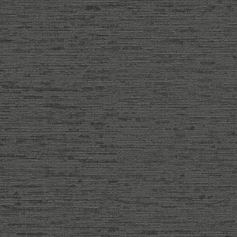             Einfarbige Vliestapete mit Strukturdesign, matt – Schwarz
        