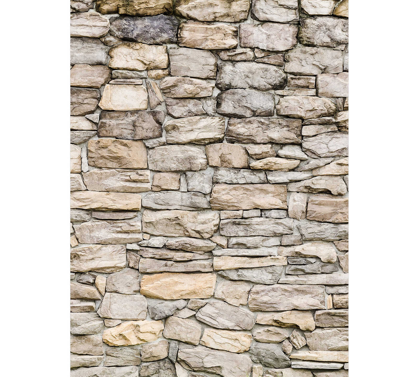         Narrow wall mural stone wall - grey, brown
    