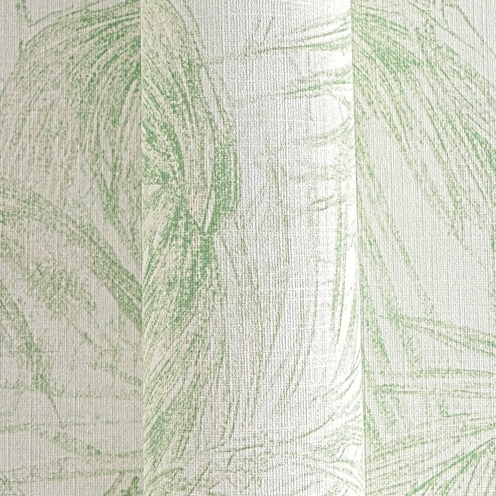 Schlichte MICHALSKY Vilestapete in Texturlook einfarbig – Creme, Grün