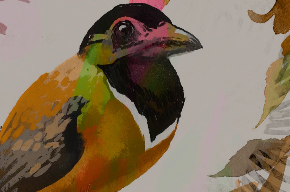 Schnabel, Vogel, Fink, Kunst, Malerei