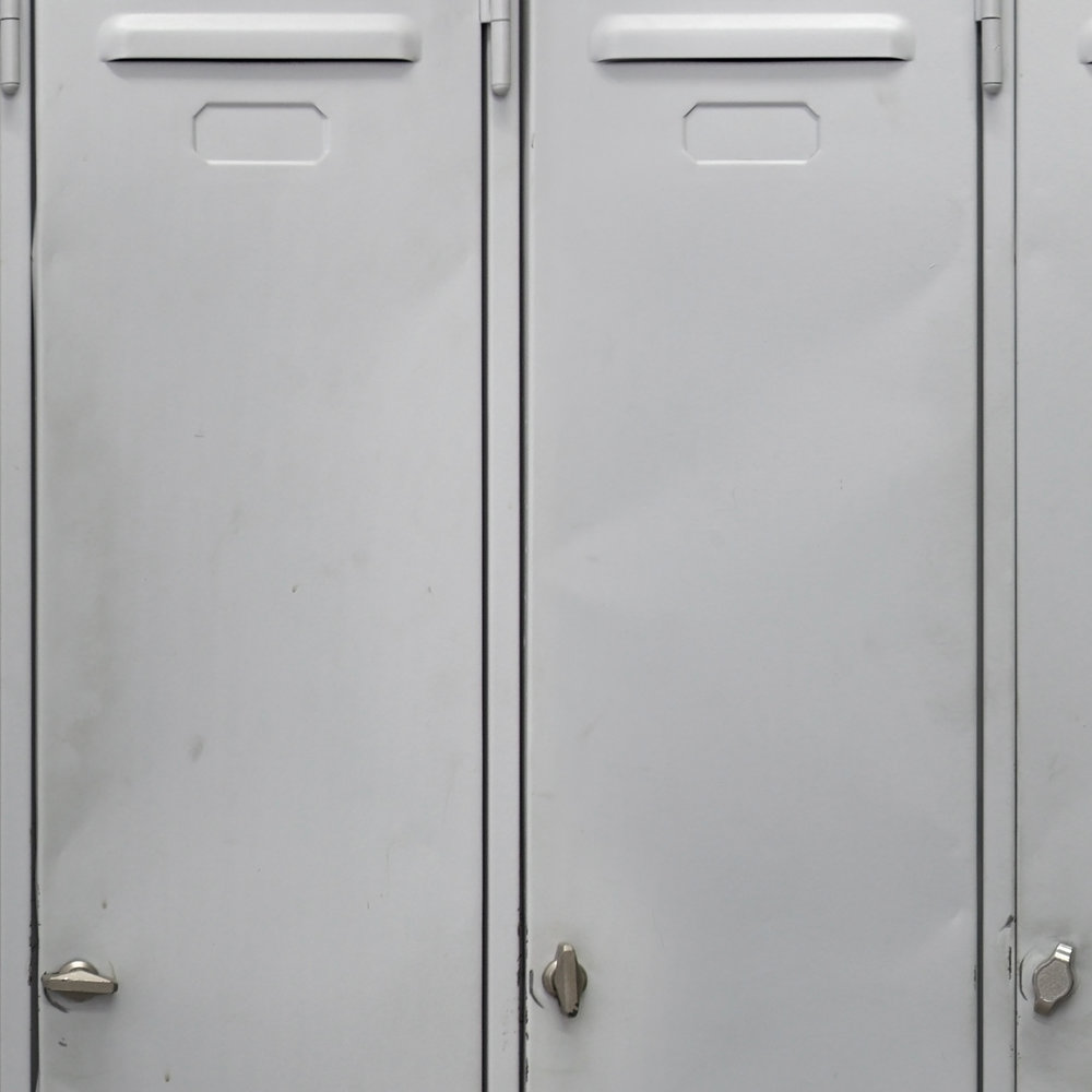             Industrial Style Fototapete Vliestapete – Graue Metallschränke im Loft Design – Grau, Schwarz
        