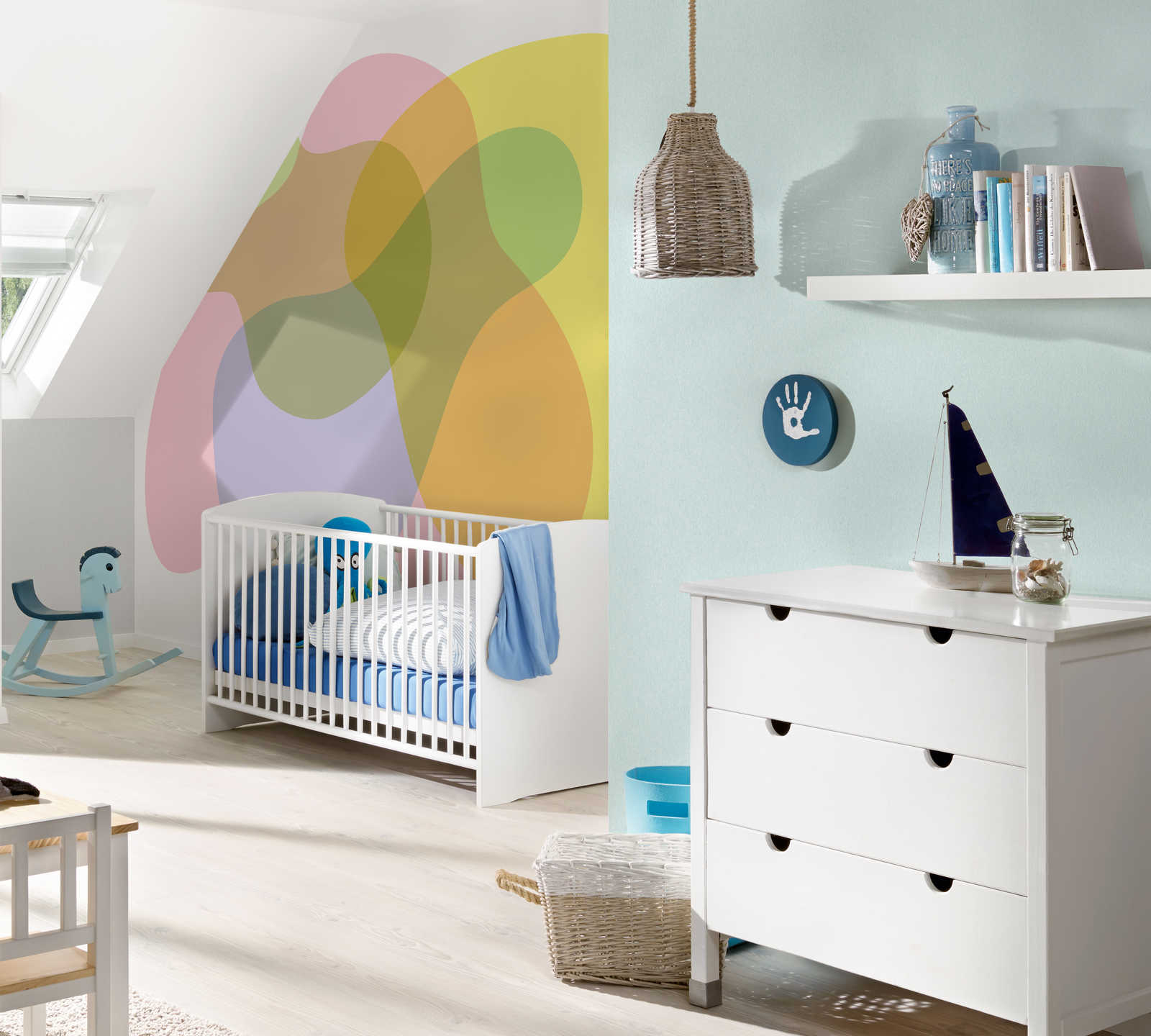         Photo wallpaper retro design oldschool colours
    