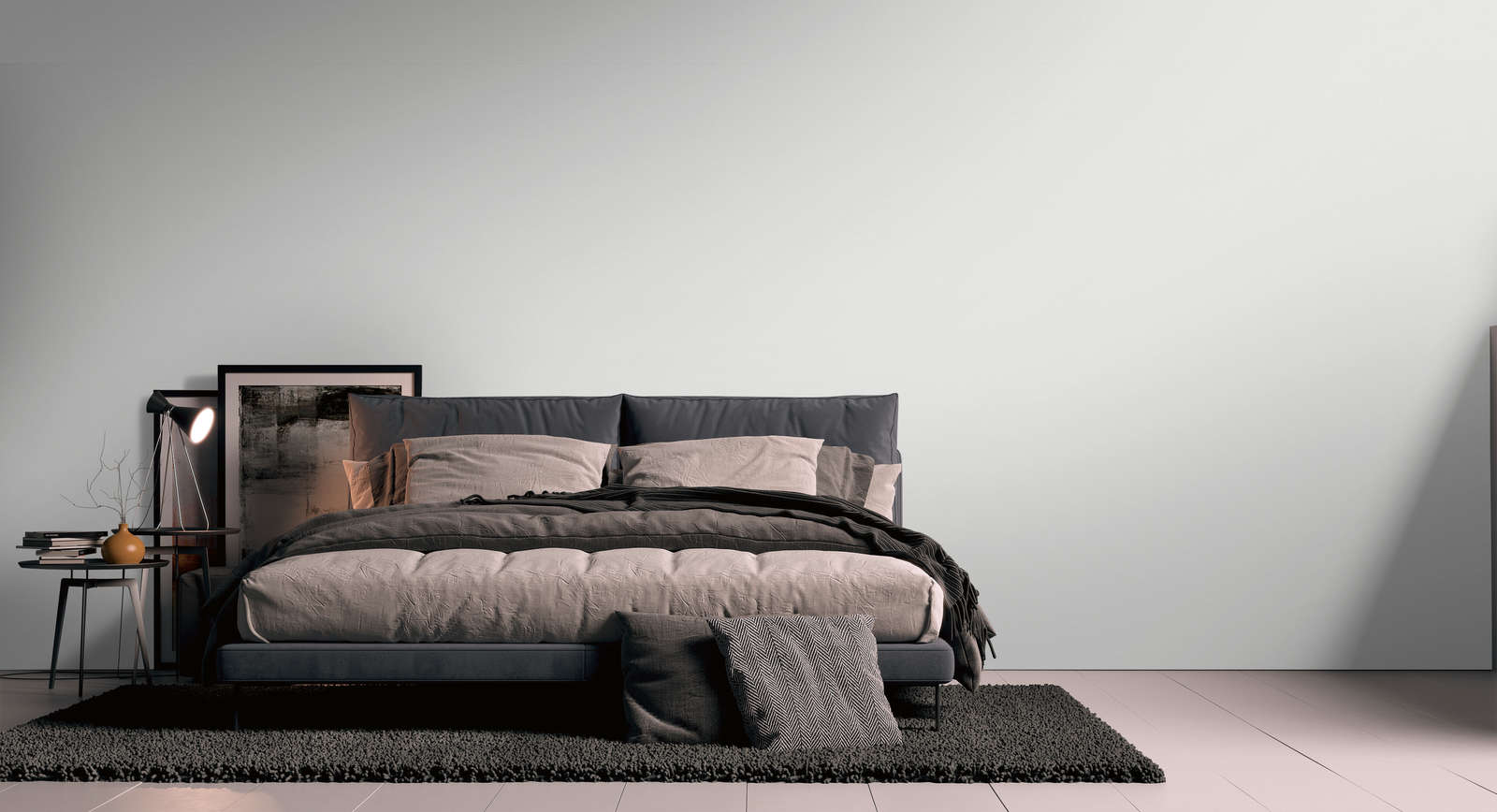             Strukturierte Unitapete schlichte Farben – Weiß
        