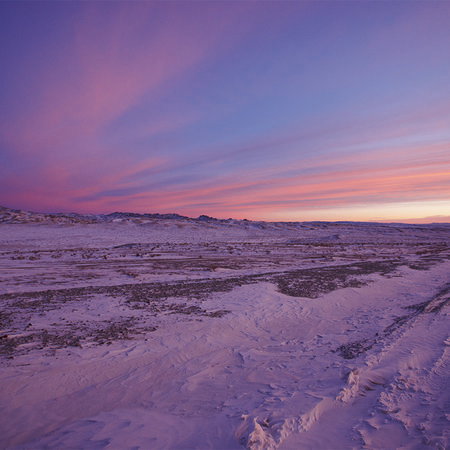 Schnee, Schneefeld, Dämmerung, Sonnenaufgang, Landschaft