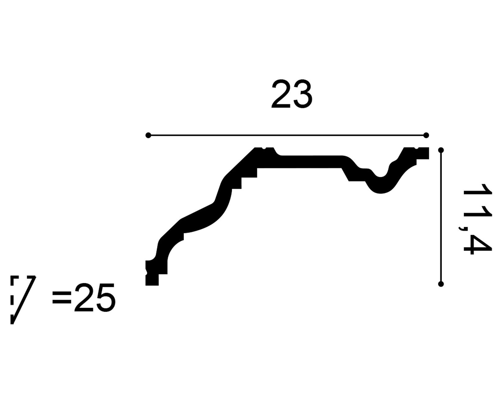             Klassische Stuckleiste Buenos Aires – C332
        
