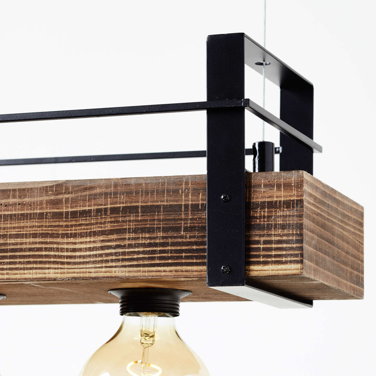 Pendelleuchte aus Holz - Aron 1 – Braun