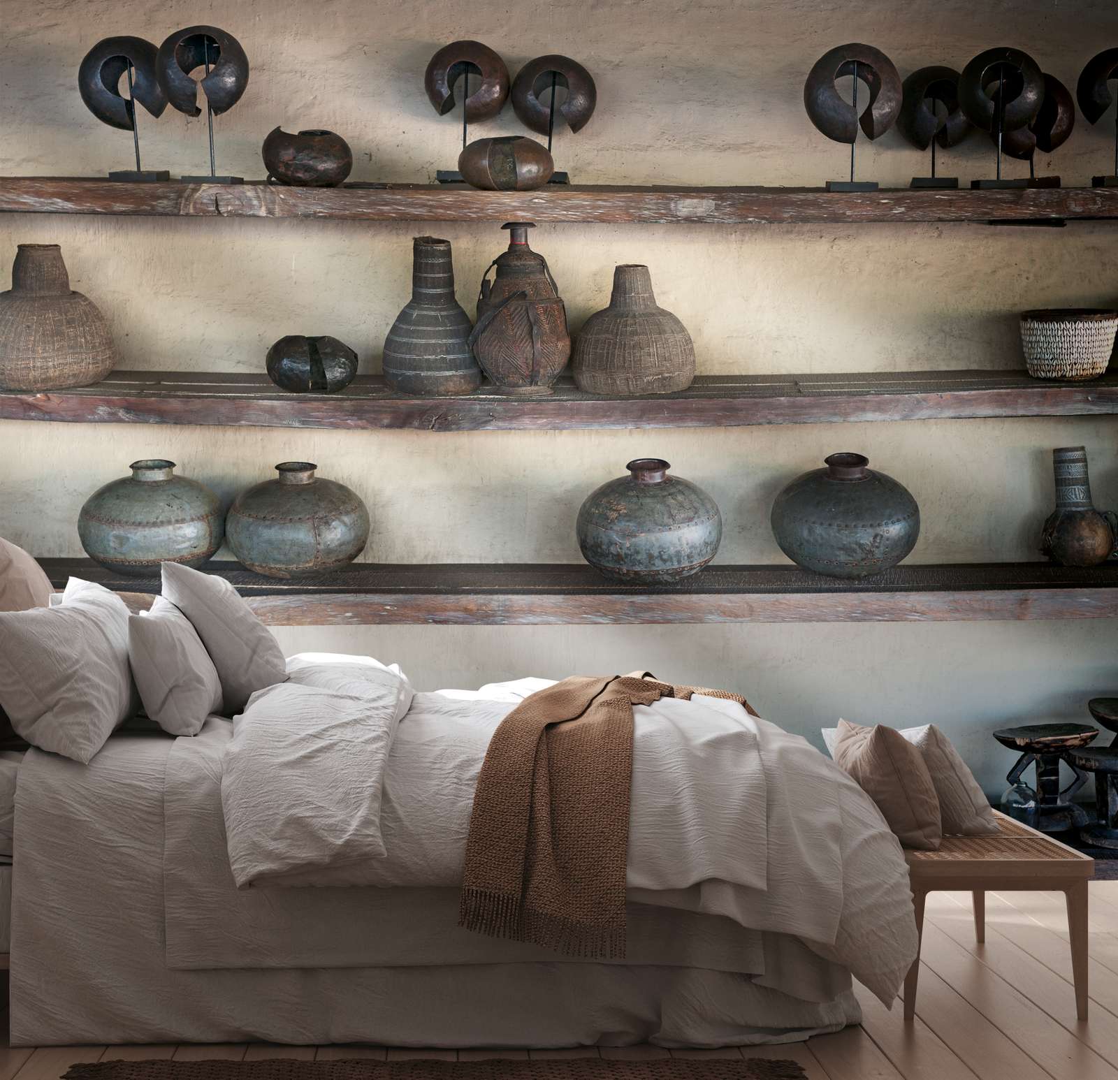 fototapete ethno keramik im vintage afrika stil