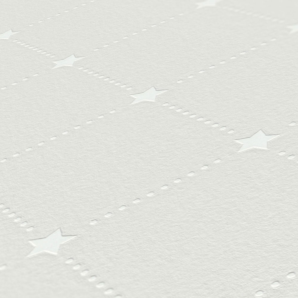             MICHALSKY Vliestapete Rauten Design mit Sternen – Beige, Grau
        
