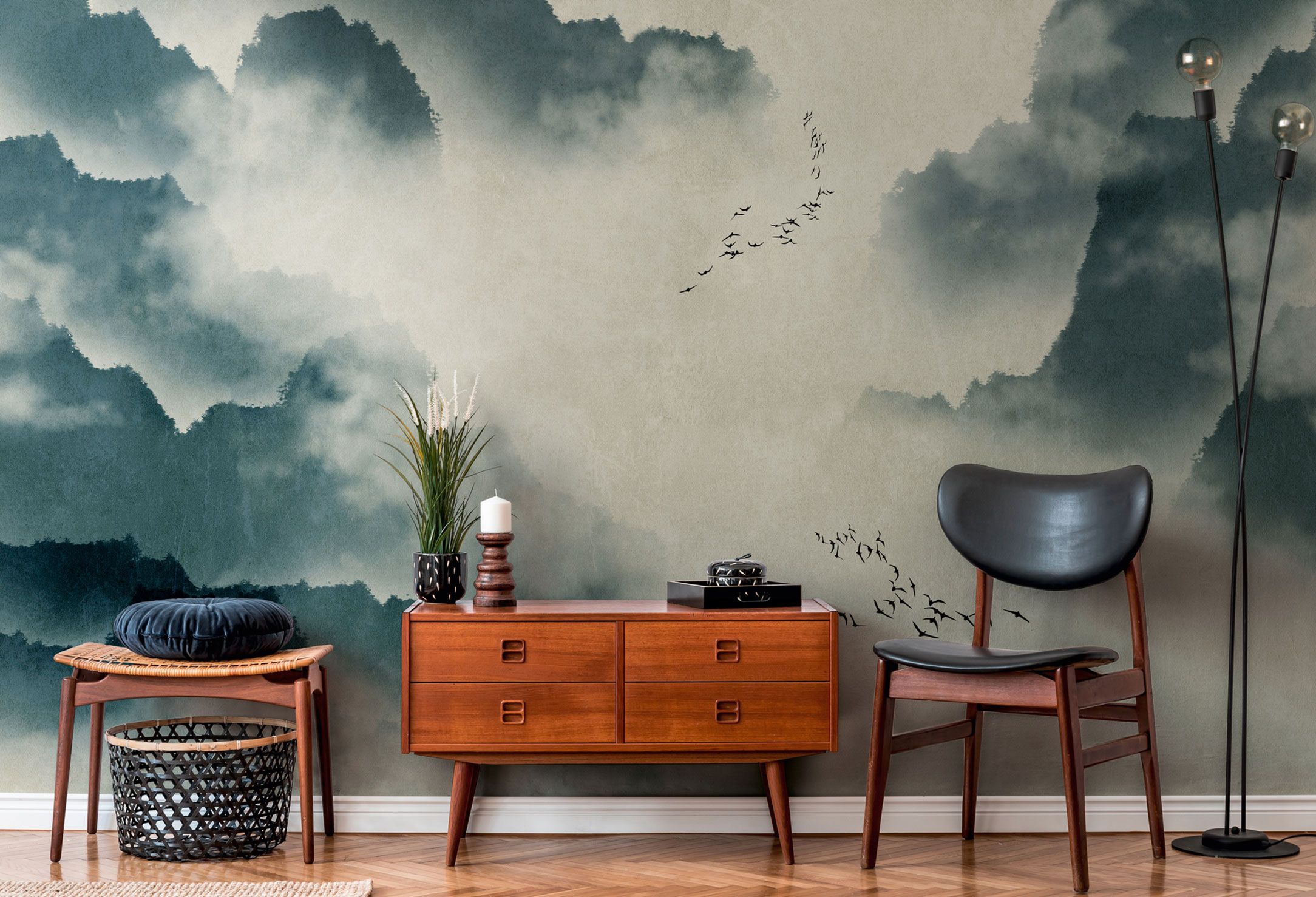 Wolken Tapete im Fototapeten Look