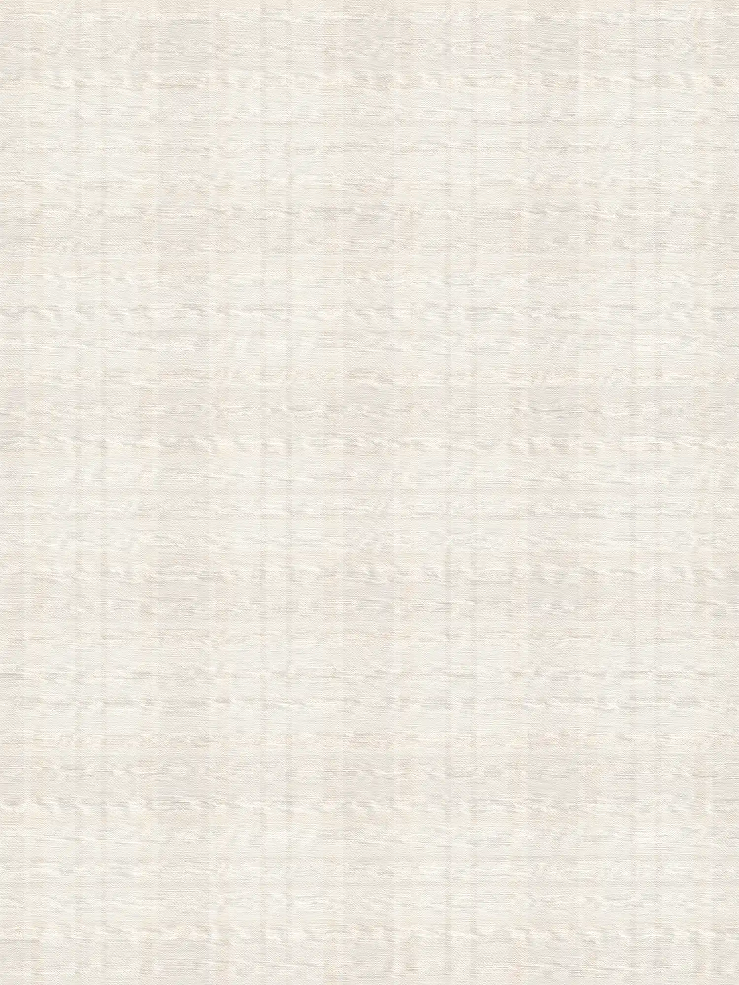        Chequered country house wallpaper in matt - cream, beige, grey
    