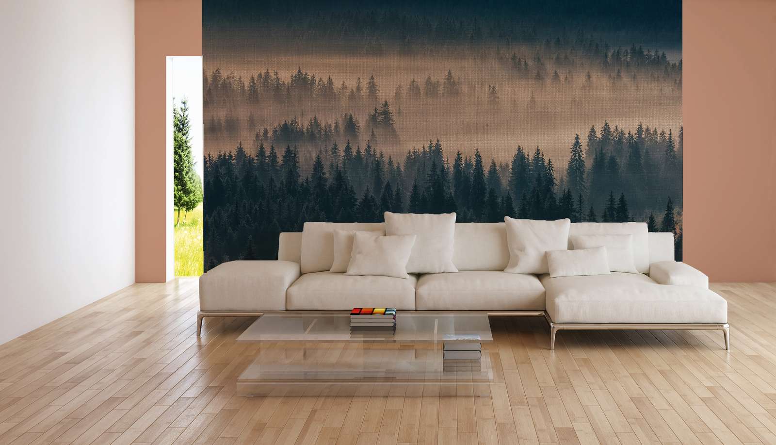 sofa, couch, wohnzimmer, wandtapete, stuhlauflagen