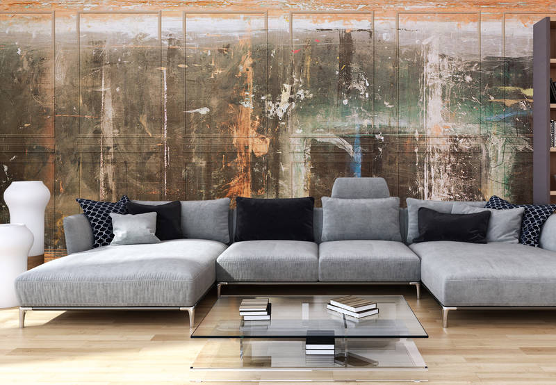 wohnzimmer, sofa, sectional, grau, tisch, glas