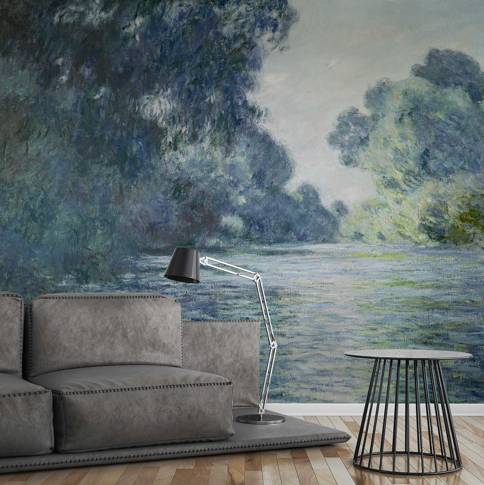             Fototapete 'Auf einem Seitenarm der Seine bei Giverny' von Claude Monet
        