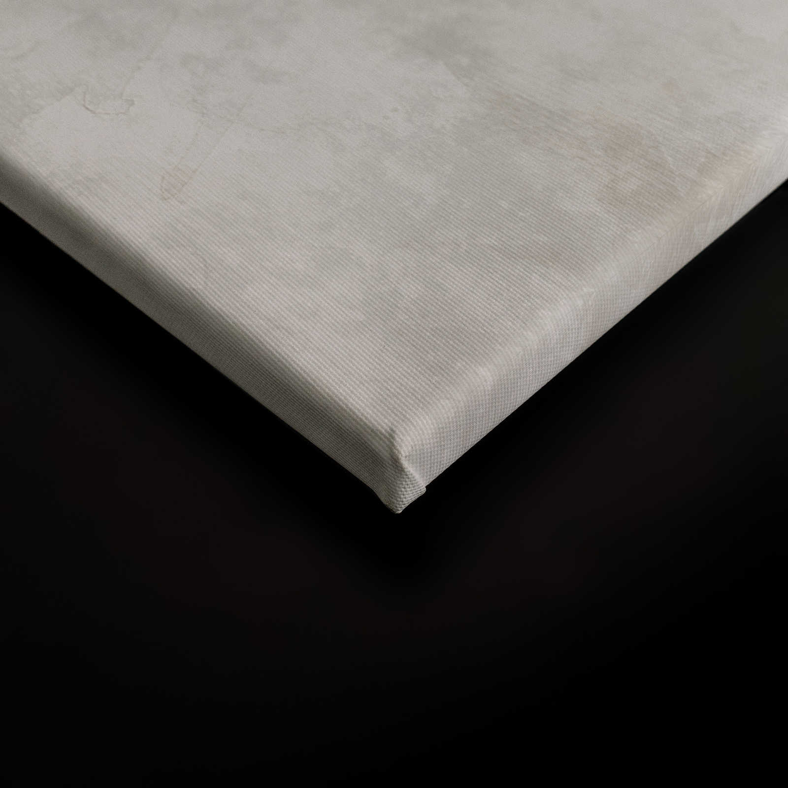             Schwarz-Weißes Leinwandbild mit Vogel – 0,90 m x 0,60 m
        