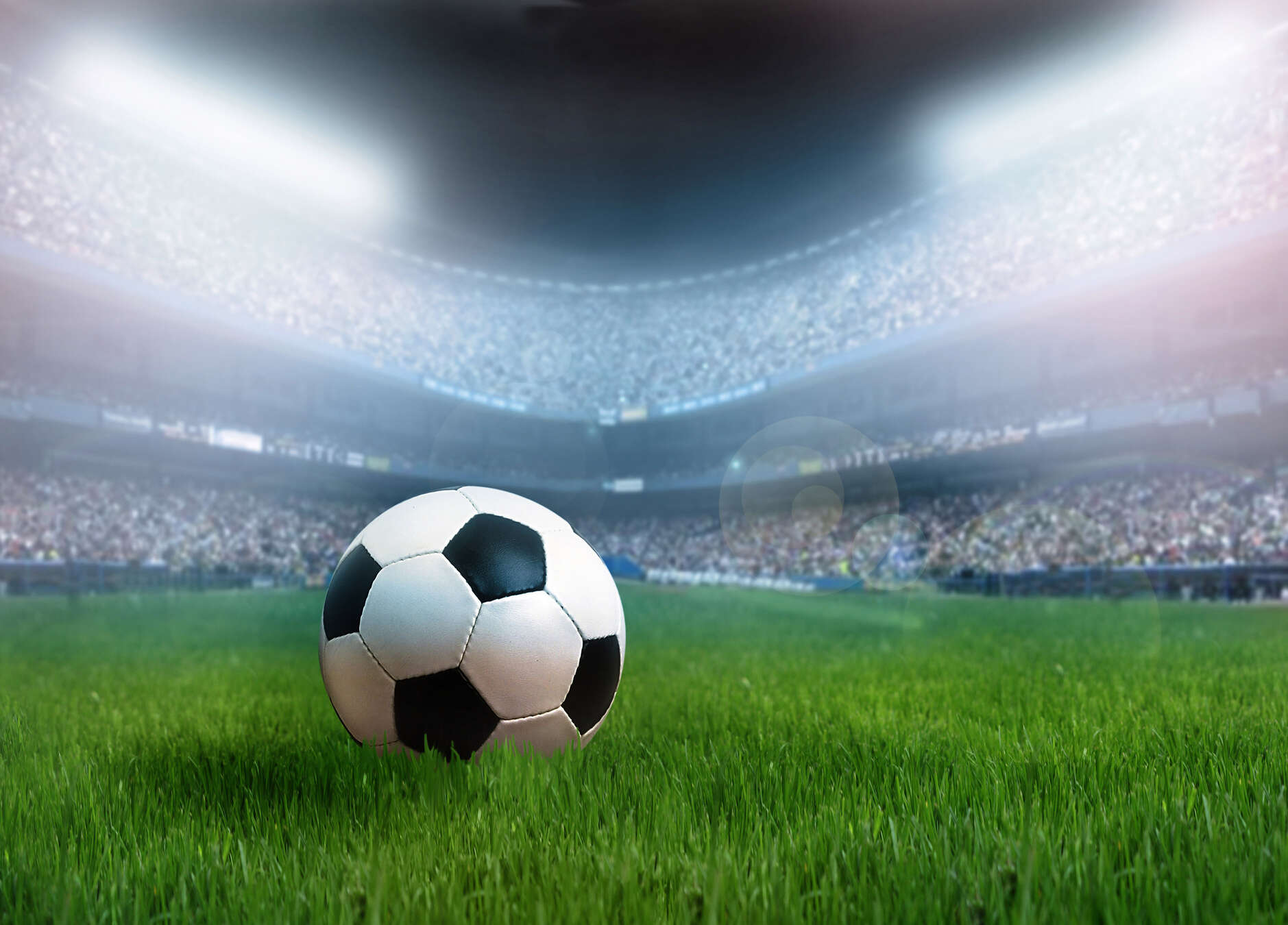 Fußball, Ball, Stadion, Gras, Sportsfeld