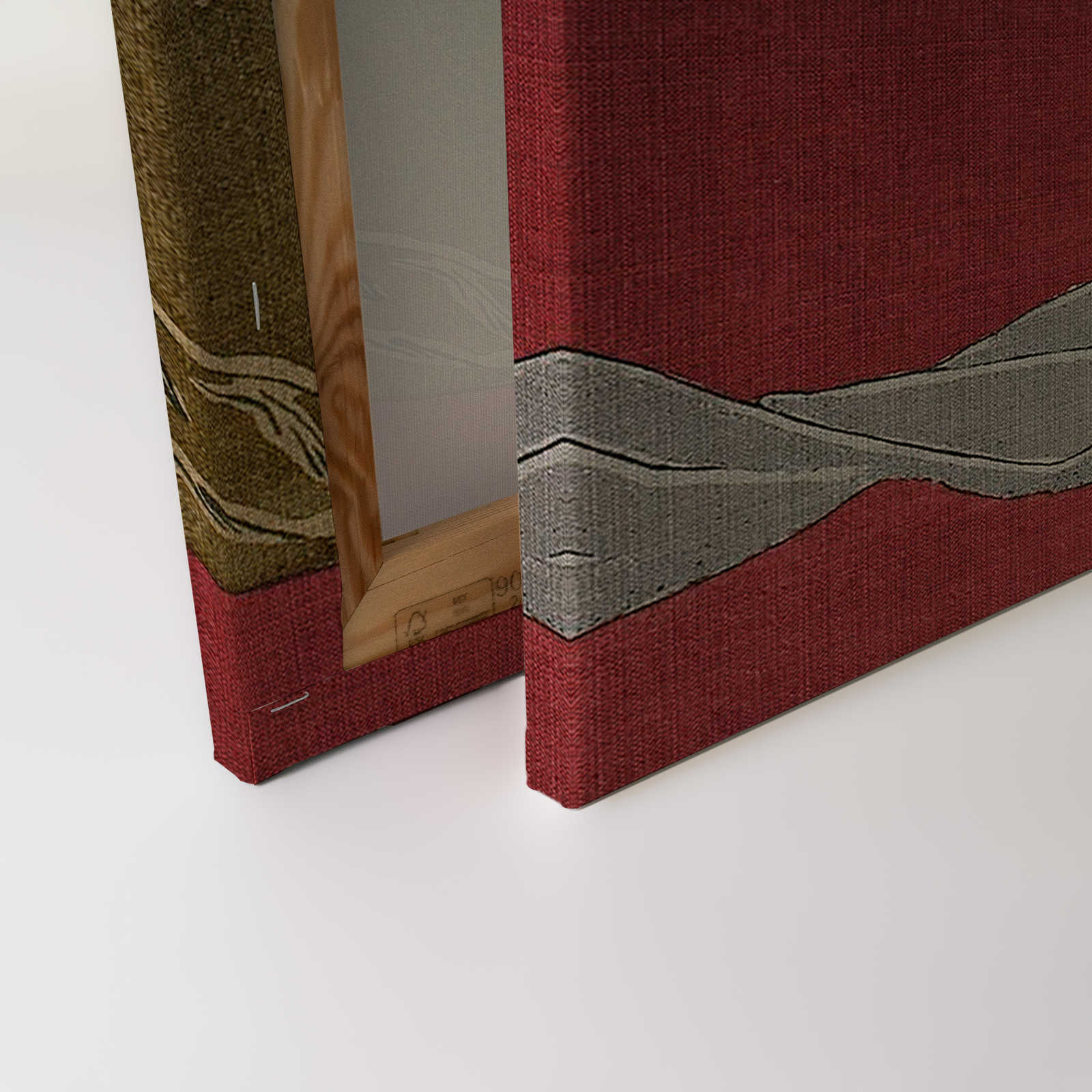             Babylon 1 - Leinwandbild Kunstdruck Klassisch Asiatisch Inspiriert – 0,90 m x 0,60 m
        