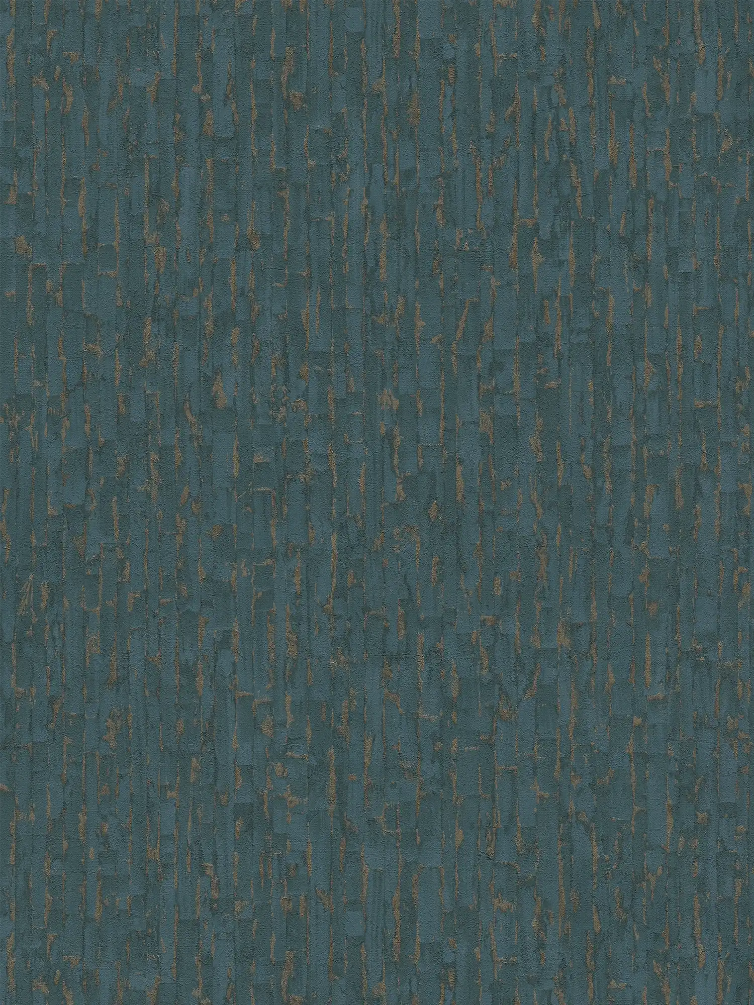         Zeitlose Vliestapete mit strukturierter Weboptik, feine Struktur – Blau, Gold, Metallic
    