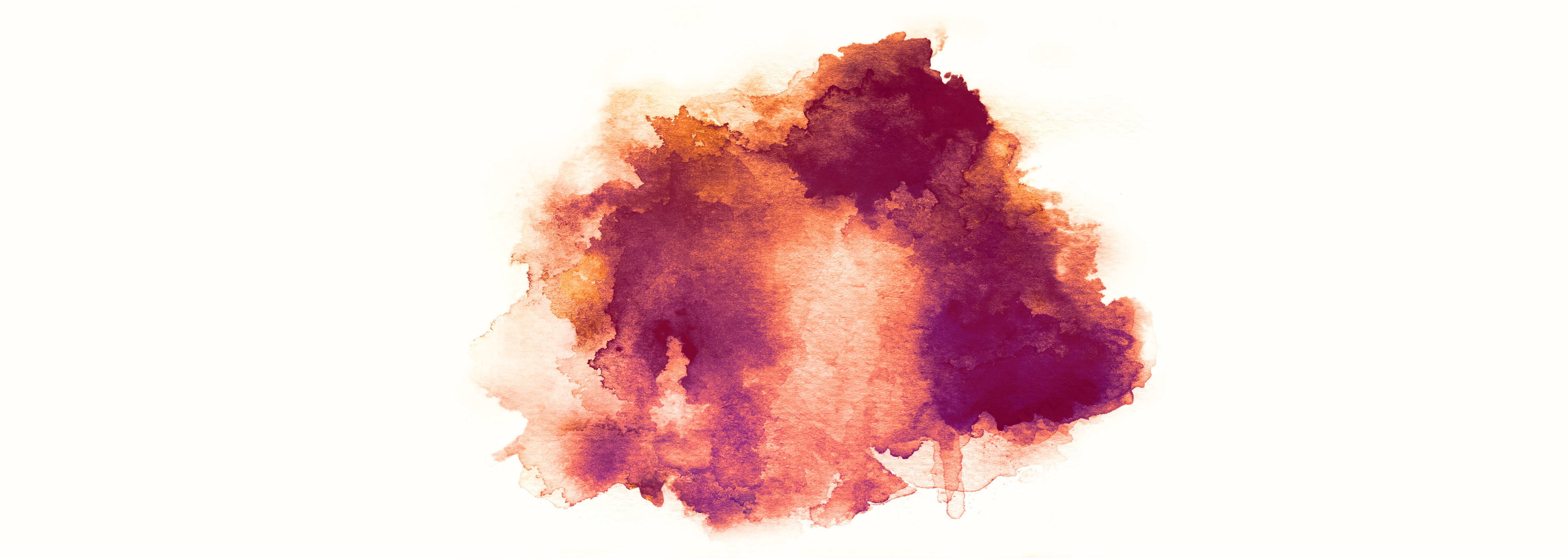 watercolor, abstract, Kunstprint, orange, lila