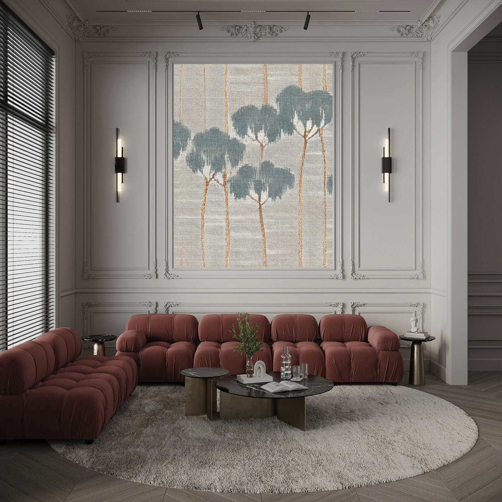 Dekoration für Zuhause, Wohnzimmer, Innenarchitektur, Couch, Tabelle