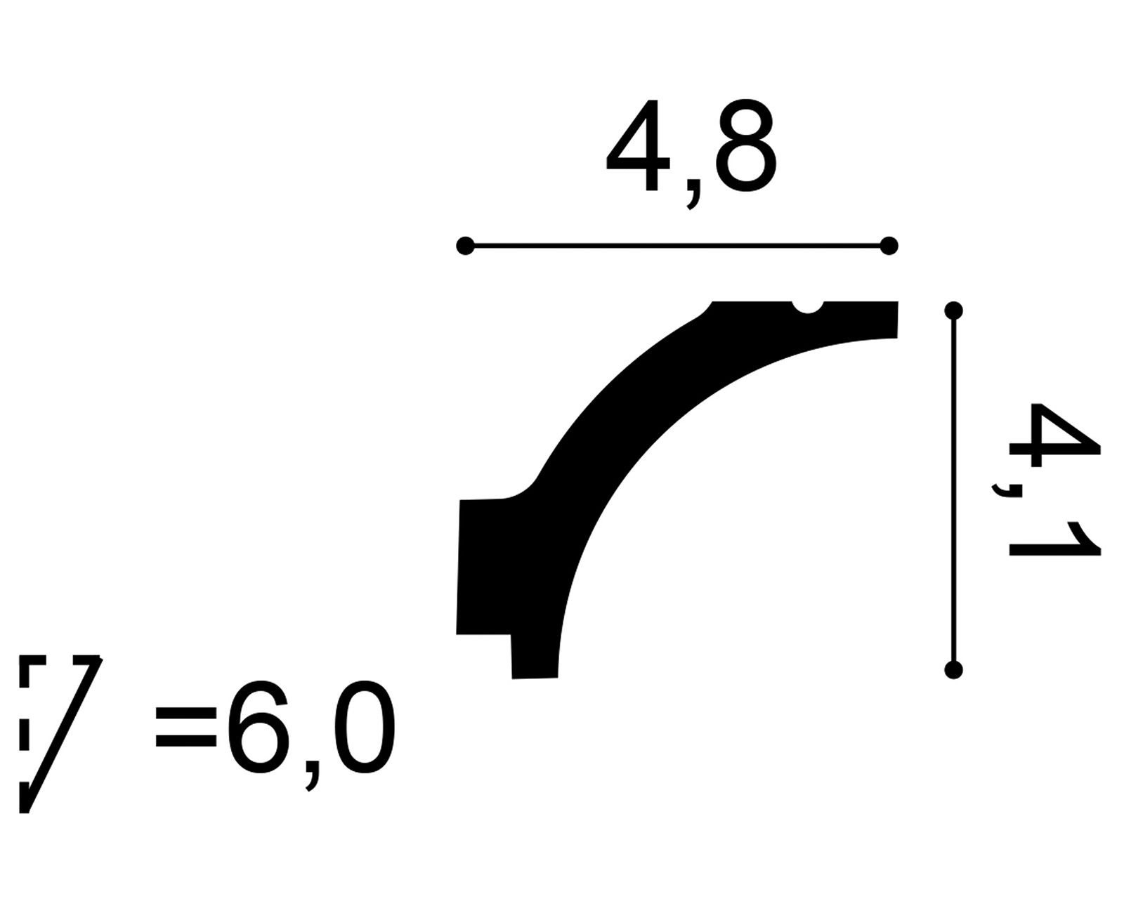             Klassische Stuckleiste Luzern – C260
        